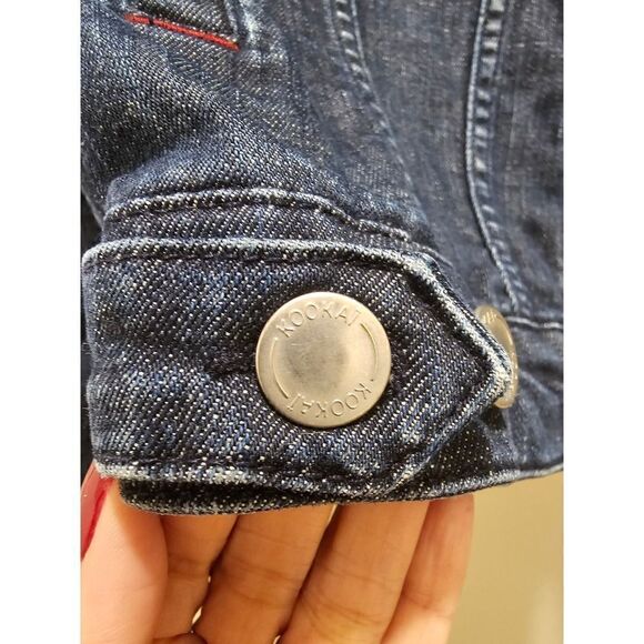 Kookai Women's Cropped Jean Jacket Size 40 - Picture 3 of 7